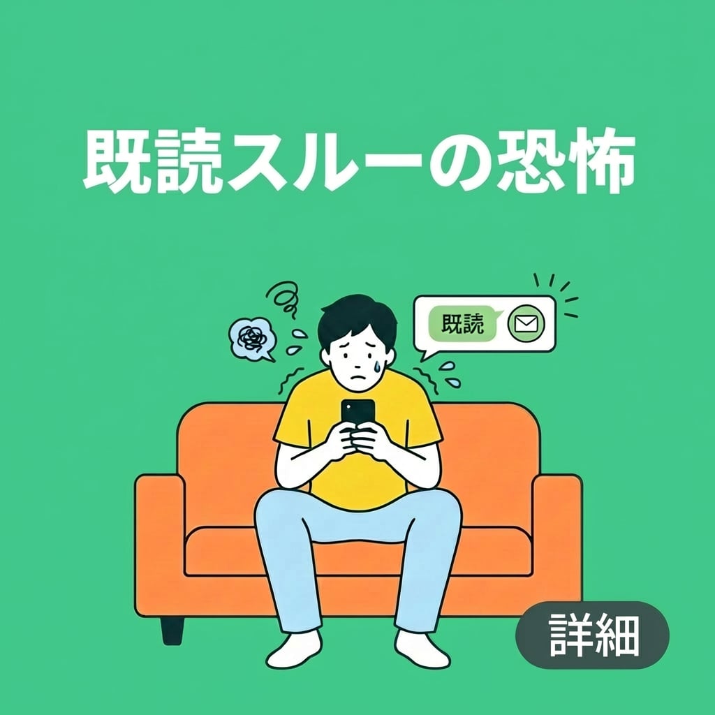 スマホ画面・既読スルーのイメージ