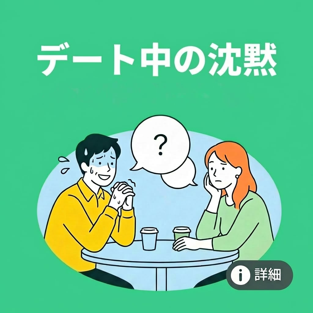 カフェデート・沈黙のイメージ